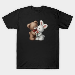 Love Bunny and Snuggle Bear T-Shirt